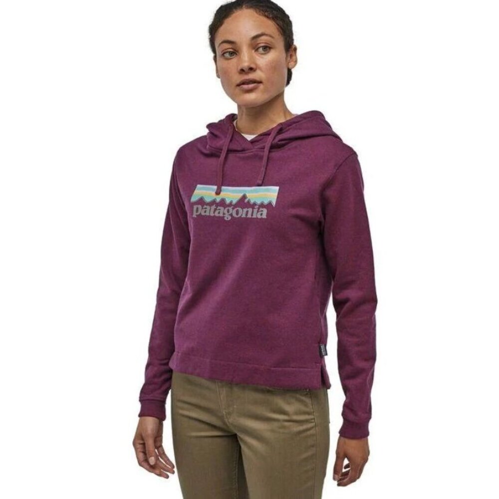 Patagonia Womens Uprisal Hoodie Size M Recycled Sustainable Cotton Blend Logo